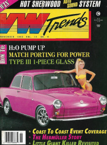 VW TRENDS 1992 NOV - TYPE III WINDOW INSTALL, MATCH PORTING, BOG BORE